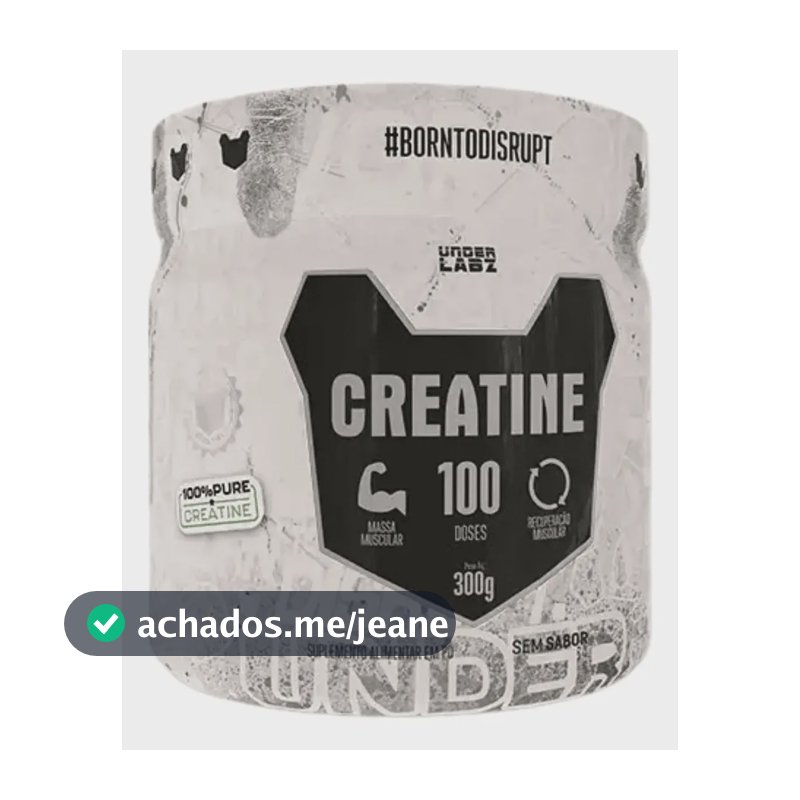 Creatine Borntodisrupt Pote 300g Under Labz Sem Sabor