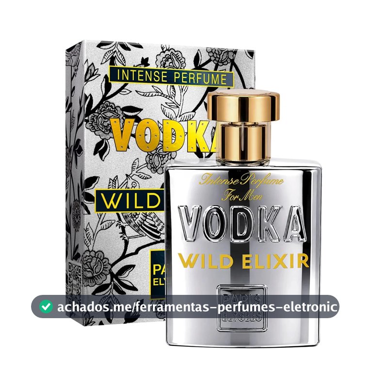 Perfume Vodka Wild Elixir Paris Elysees Masculino 100ml