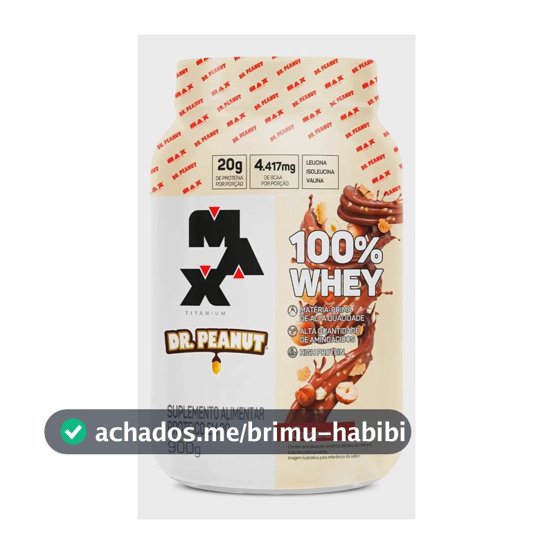 Whey Protein Dr. Peanut 100% Whey 900g - Sabor Bueníssimo
