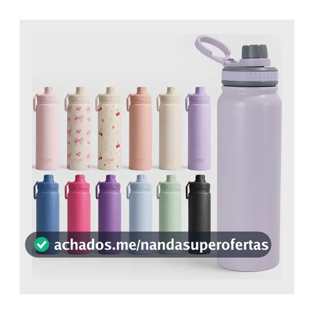 Garrafa Térmica 800ml Inox Fitness Academia Haddra