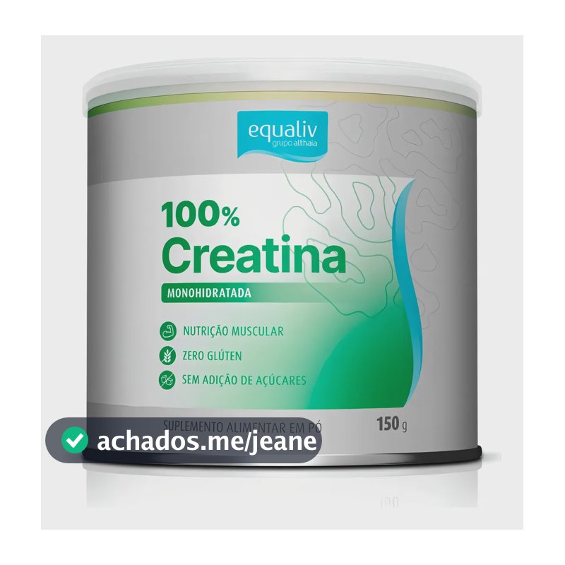 Equaliv 100% Creatina 150g Sabor Sem sabor