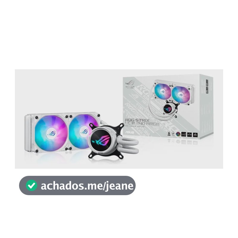 Water Cooler Asus Rog Strix Lc Iii Branco Argb 240mm