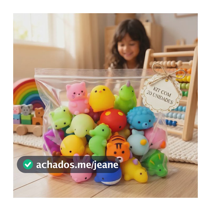 Kit 20 Squishy Taba Bichinhos De Apertar Macios Antiestresse Brinquedo Sensorial Relaxante Diversão Garantida Para Crianças E Adultos Sucesso Entre Colecionadores Brasiliana Tech