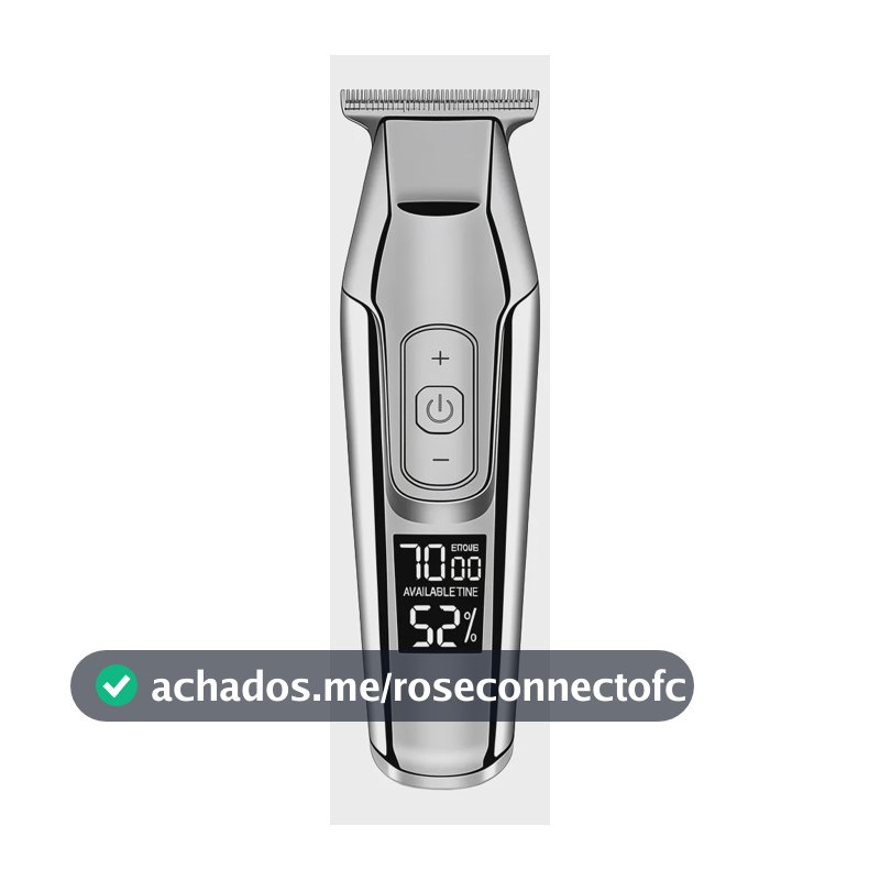 Maquina De Acabamento Profissional Prata  Km 5027 Kemei Bivo Prata 127/220v