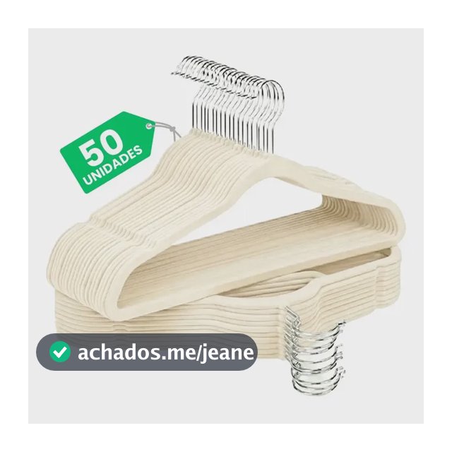 Kit Cabides Veludo De Roupa Antideslizante Slim Adulto 50 Un