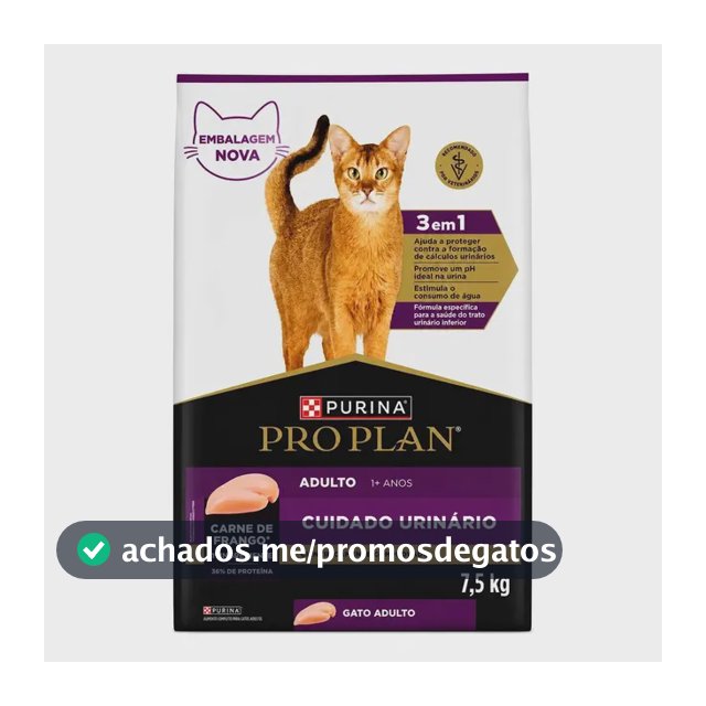 Ração Pro Plan Optitract Urinary Gato Adulto 7.5kg