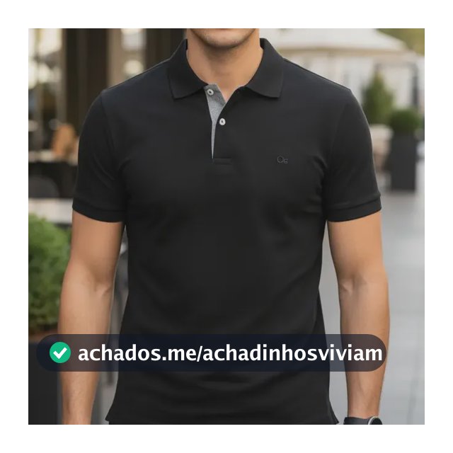Camisa Gola Polo Social Masculina Slim Algodão Casual Ogochi