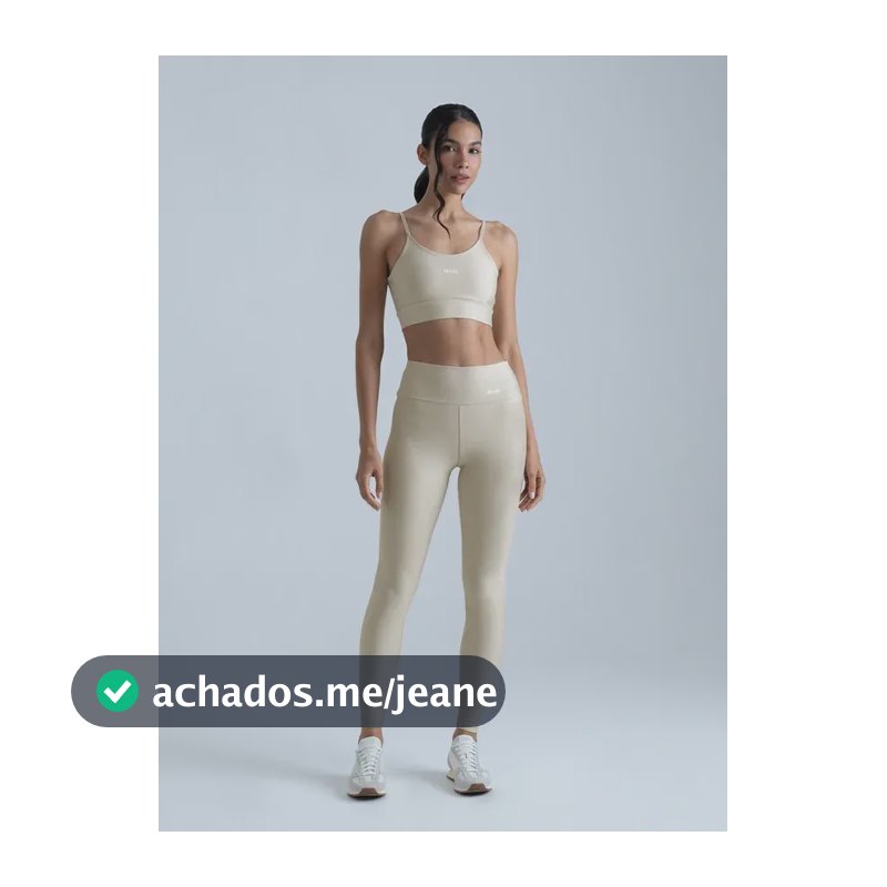 Conjunto Feminino Para Academia Top E Legging - Arm Fitness Aveia G