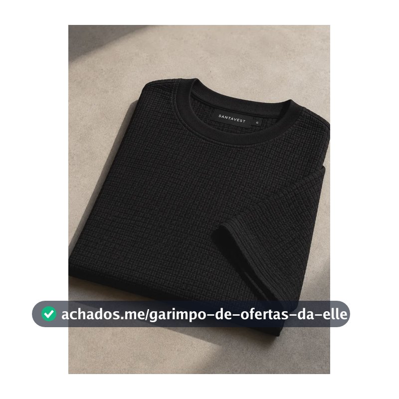 Camiseta Masculina Oversized Textura Manga Curta Premium Preto Gg Waffle