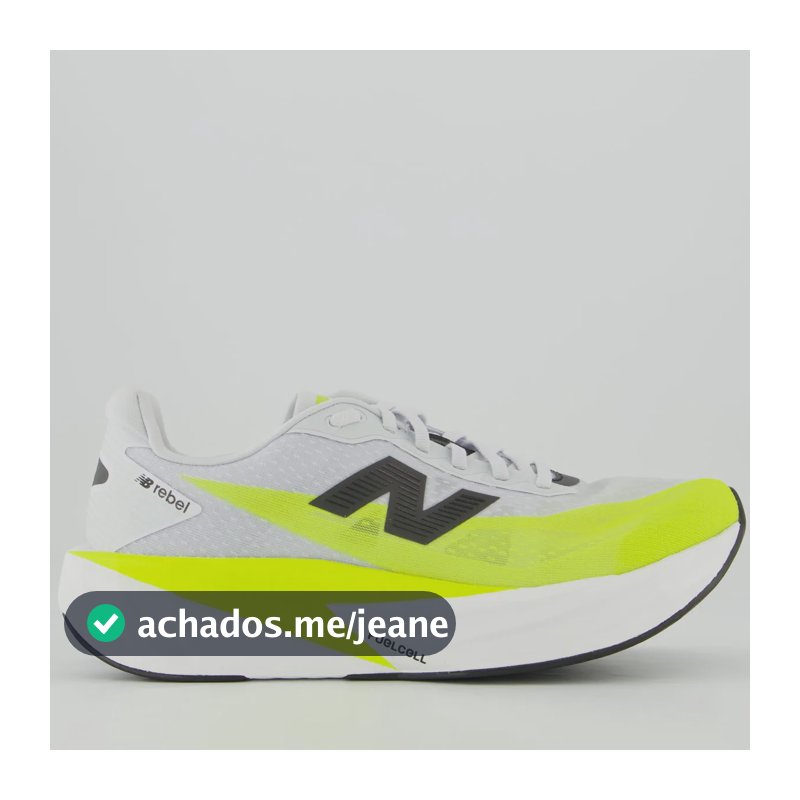Tênis New Balance Fuelcell Rebel V5 Cinza E Verde Verde - 39 Br