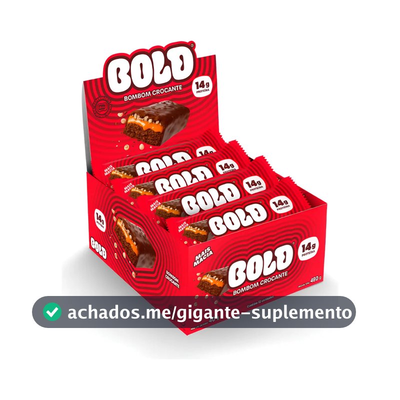 Barra De Proteína Bold Bombom Crocante 40g