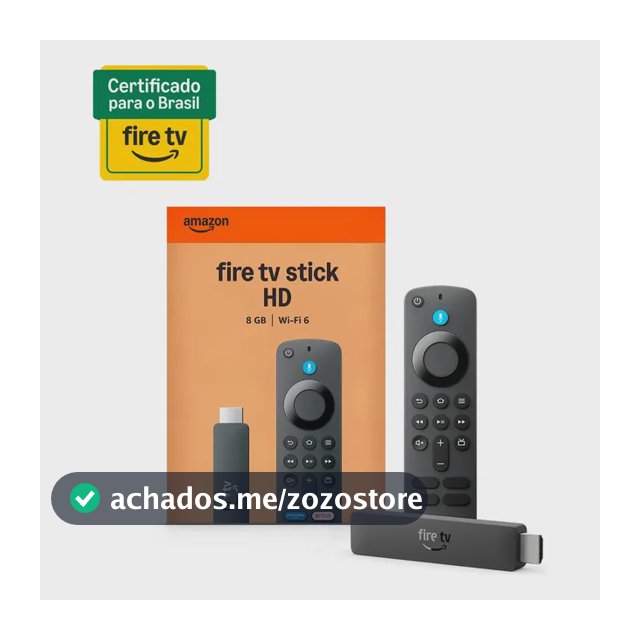 Fire Tv Stick Hd 2a Geração Ger 26 Preto De Voz