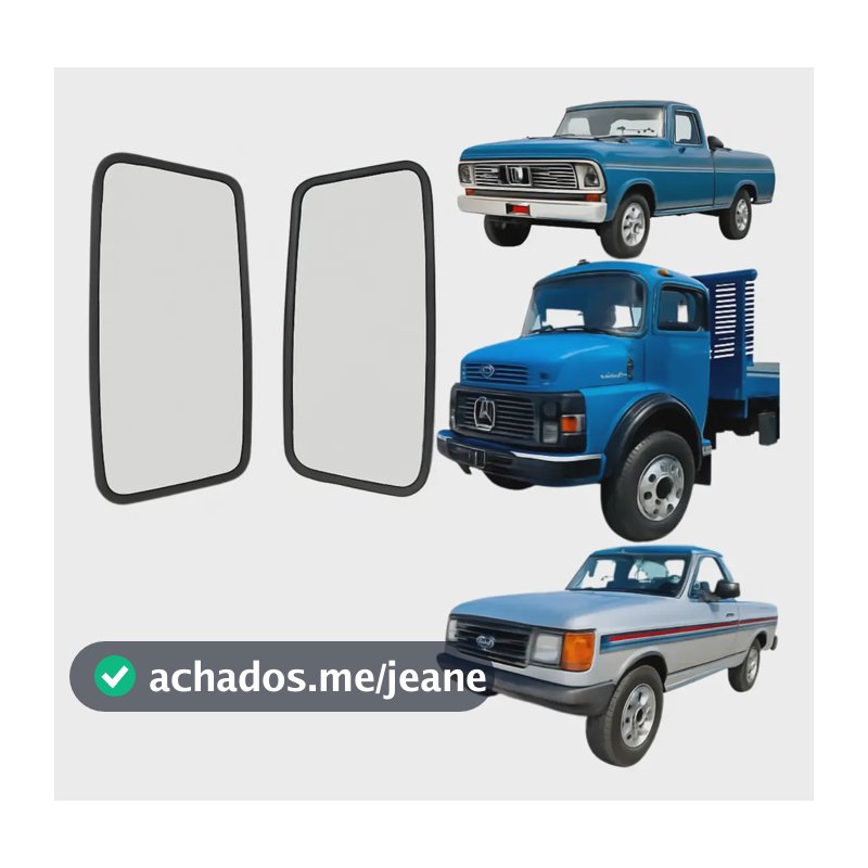 Retrovisor Universal Grande Caminhão Ônibus Ford Mb Gm Ambos