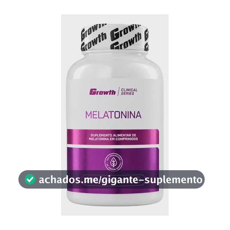 Melatonina (0.21mg) 200 Comprimidos Growth Supplements Sem Sabor