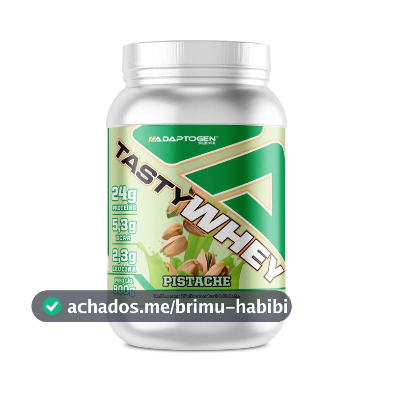 Suplemento Tasty Whey 3w Gourmet Whey Protein Adaptogen Science Pote 900g Sabor Pistache