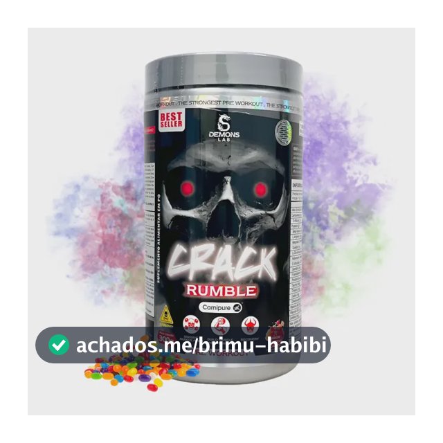 Pré Treino Crack 300g - Demons Lab Sabor Yellow Madness Yellow Madness