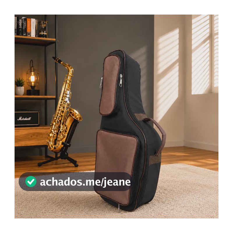 Capa P Sax Alto Nylon 600 Almofadada Super Luxo Bag Saxofone