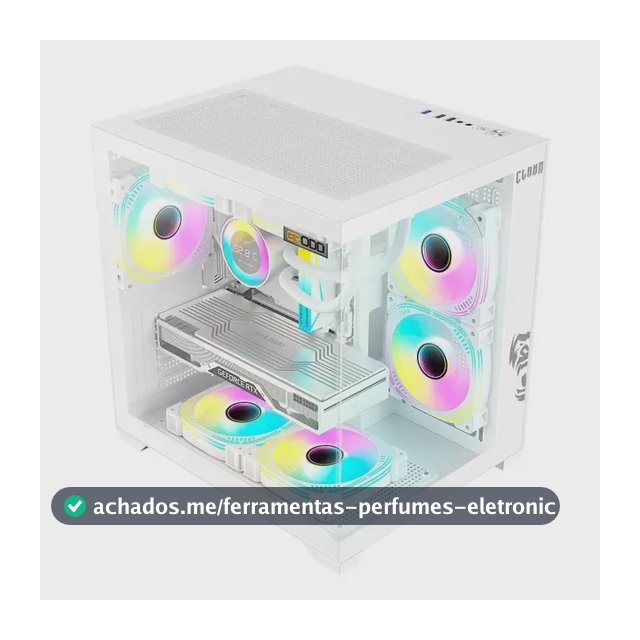 Gabinete Gamer Mid Tower Placa Mãe Micro Atx / Itx Branco