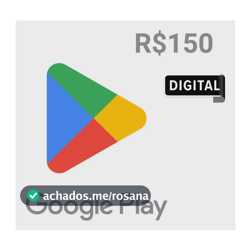 Google Play Gift Card R$ 150 (Digital)
