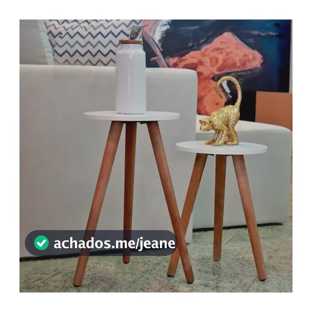 Mesinhas De Canto Lateral Mesa De Apoio Pé Palito Tripé