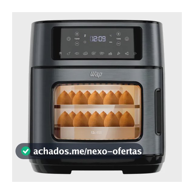Fritadeira Elétrica Air Fryer Oven Black INOX WAP WAOD2