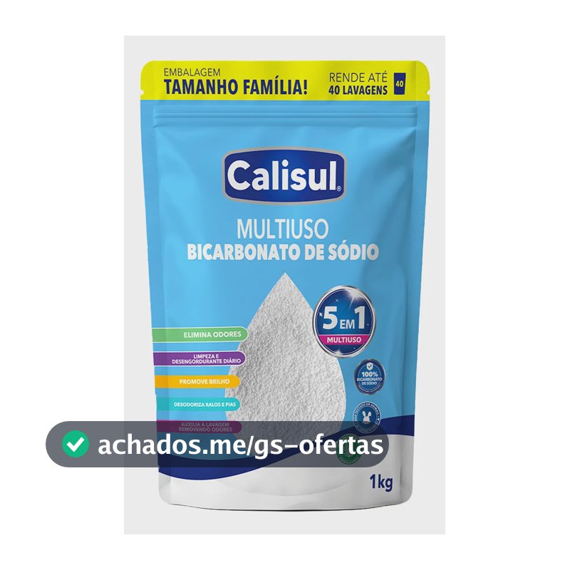 Calisul Limpador E Multiuso Bicarbonato De Sódio - 1kg