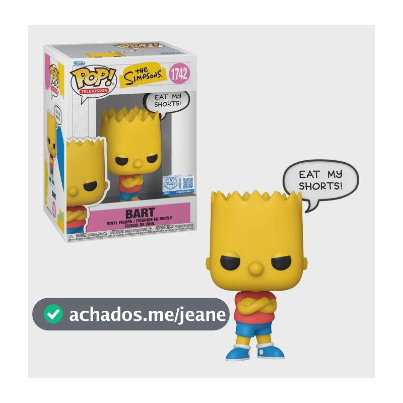 Boneco Funko Pop! Sayings Os Simpsons - Bart