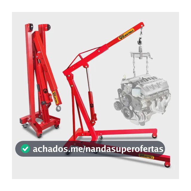 Guincho Girafa Hidráulico Dobrável 1 Ton The Black Tools