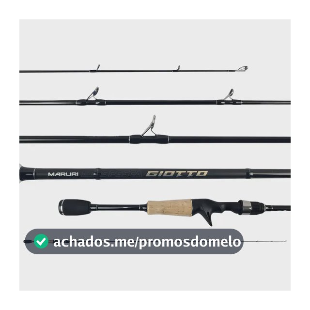 Vara Carretilha Giotto Maruri 1,73m C-581m 8-17lb Inteiriça Cor Preto