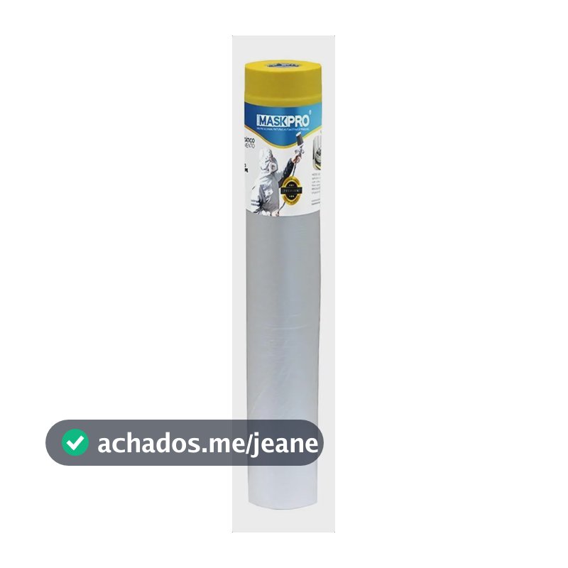 Filme Mascaramento Eletrostático Com Fita Adesiva 3,0m X 20m