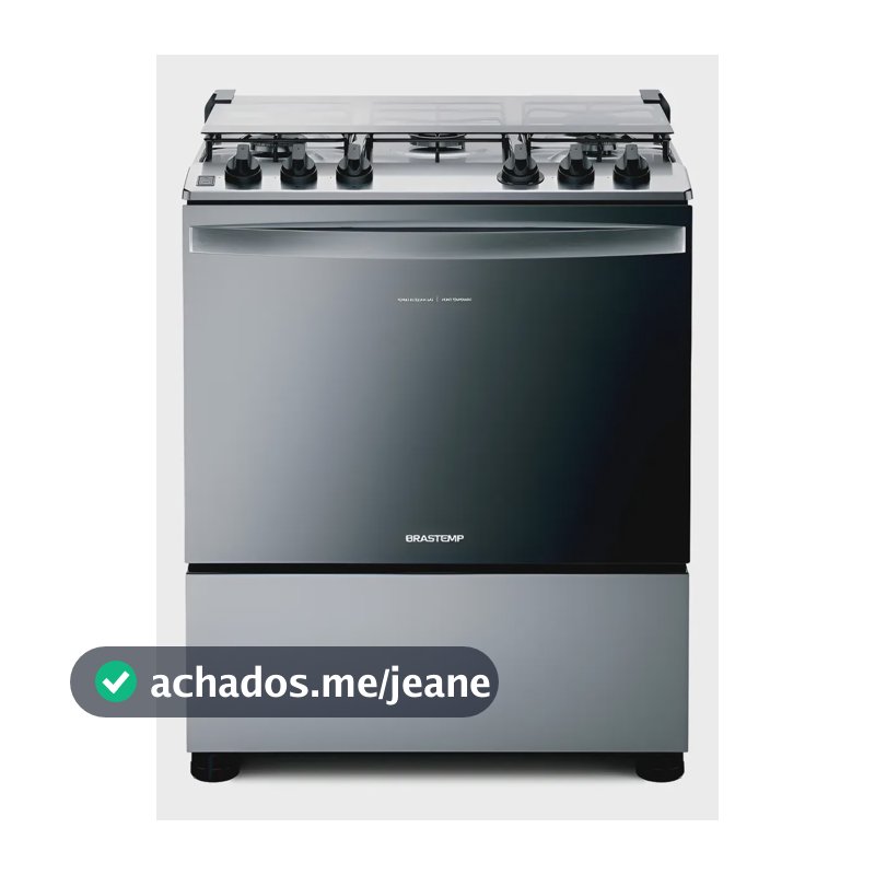 Fogão Brastemp 5 Bocas Cor Inox Com Botões Removíveis E Excl Inox 127/220v
