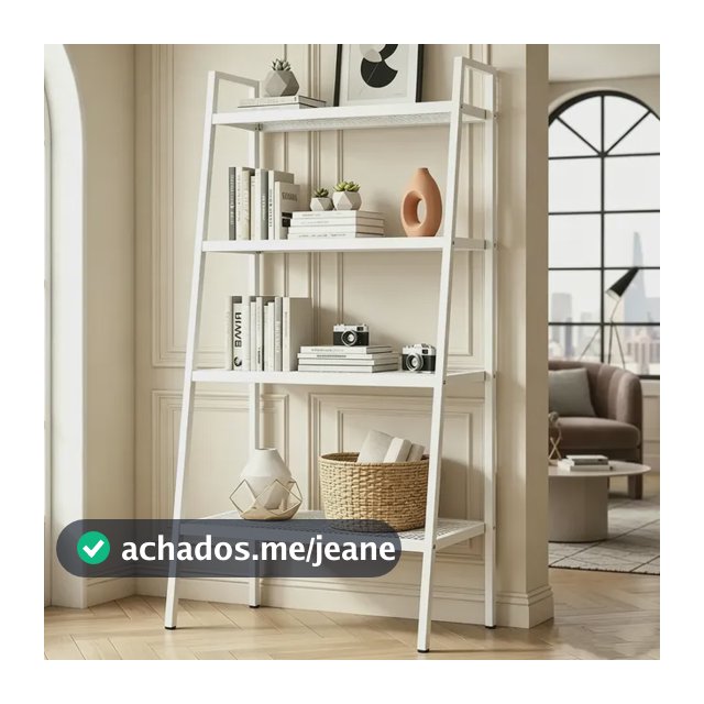 Estante Industrial De Aço 4 Prateleiras Para Livros Multiuso