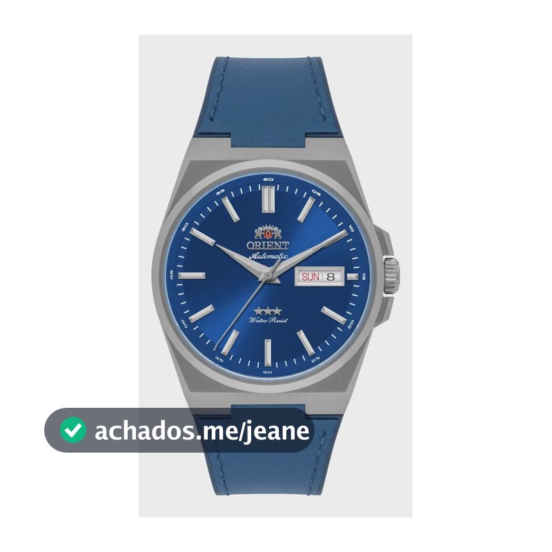 Relógio Orient 3 Stars Yn6sc020 D1dx Azul Prateado