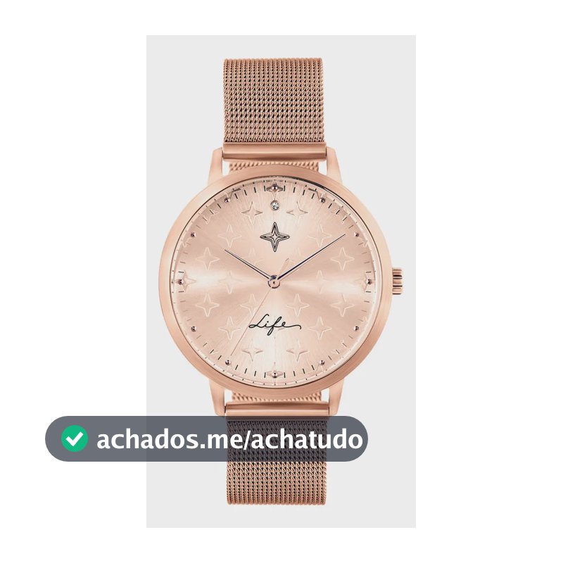 Relógio Life Conquistas Feminino Aço Rosé Rosé