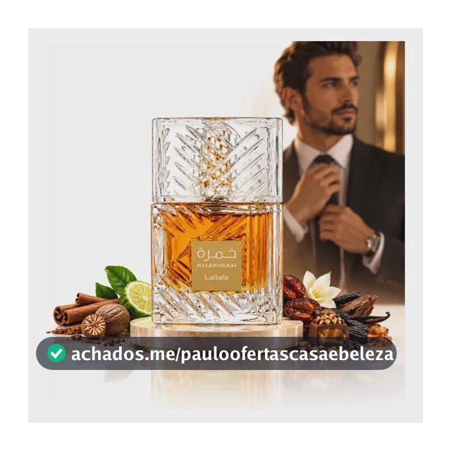 Perfume Khamrah Lattafa Masculino 100ml Original