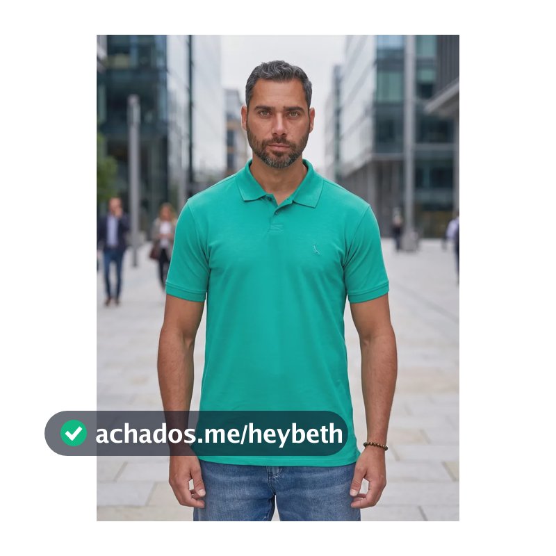 Camisa Polo Reserva Pima Piquet Verde Bandeira Liso Ggg