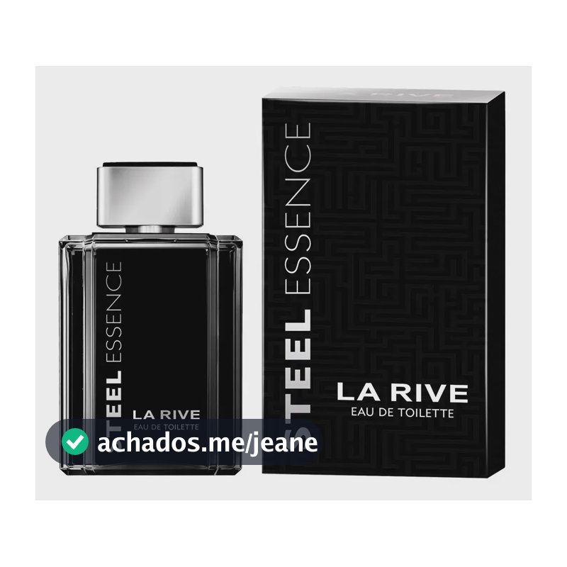Perfume La Rive Steel Essence Eau de Toilette Masculino Original 100ml