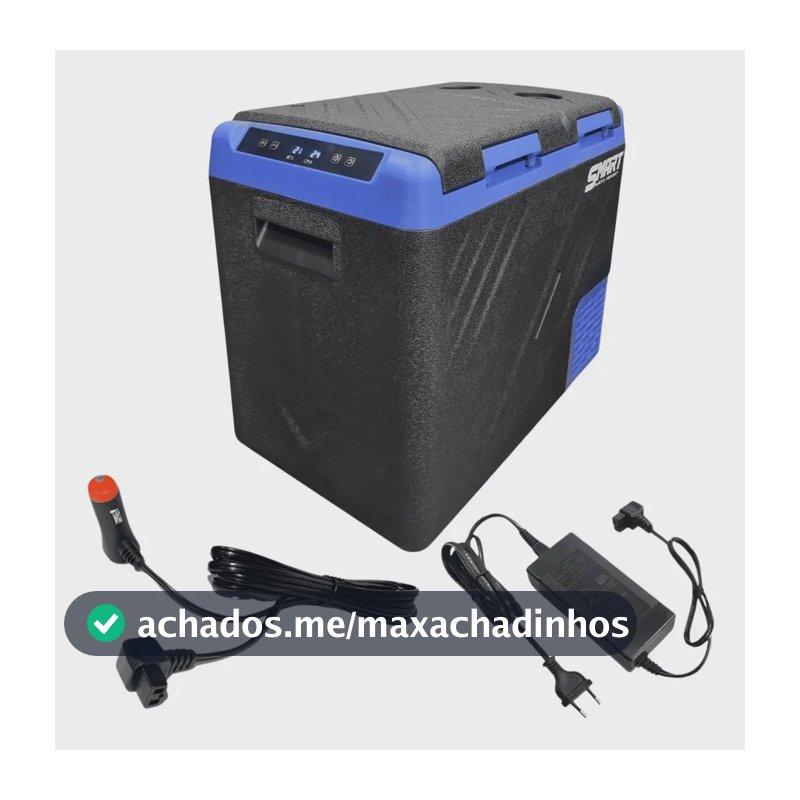 Geladeira Portatil 55 Litros Quadrivolt 2 Portas Para Viagem