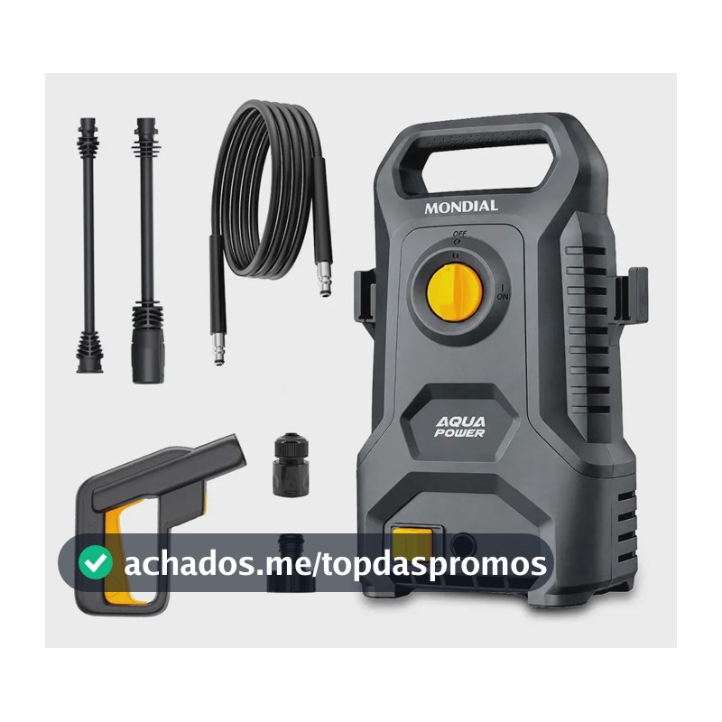 Mondial LAP-04 GY Lavadora de Alta Pressão 1400W + Jato Ajustável
