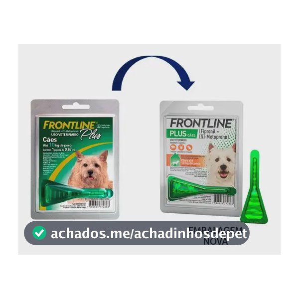 Pipeta Antipulgas Cães Frontline Plus Até 10kg