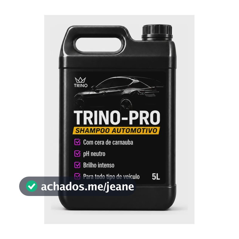 Shampoo Automotivo Com Cera De Carnaúba 5 Litros Rende Até 100 Litros. Padrão