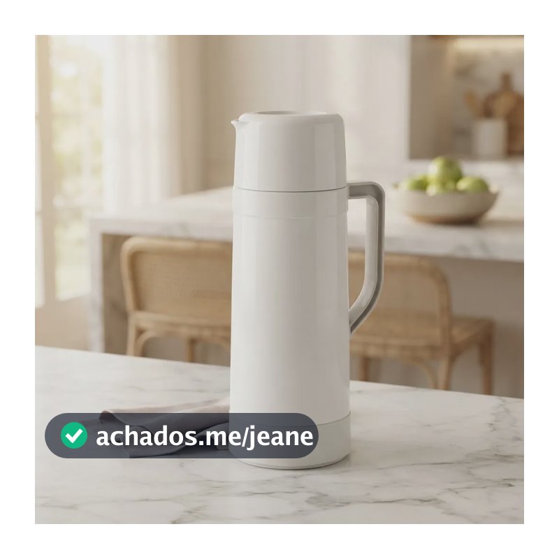 Garrafa Térmica Topázio Cristal 1l - Soprano Branco