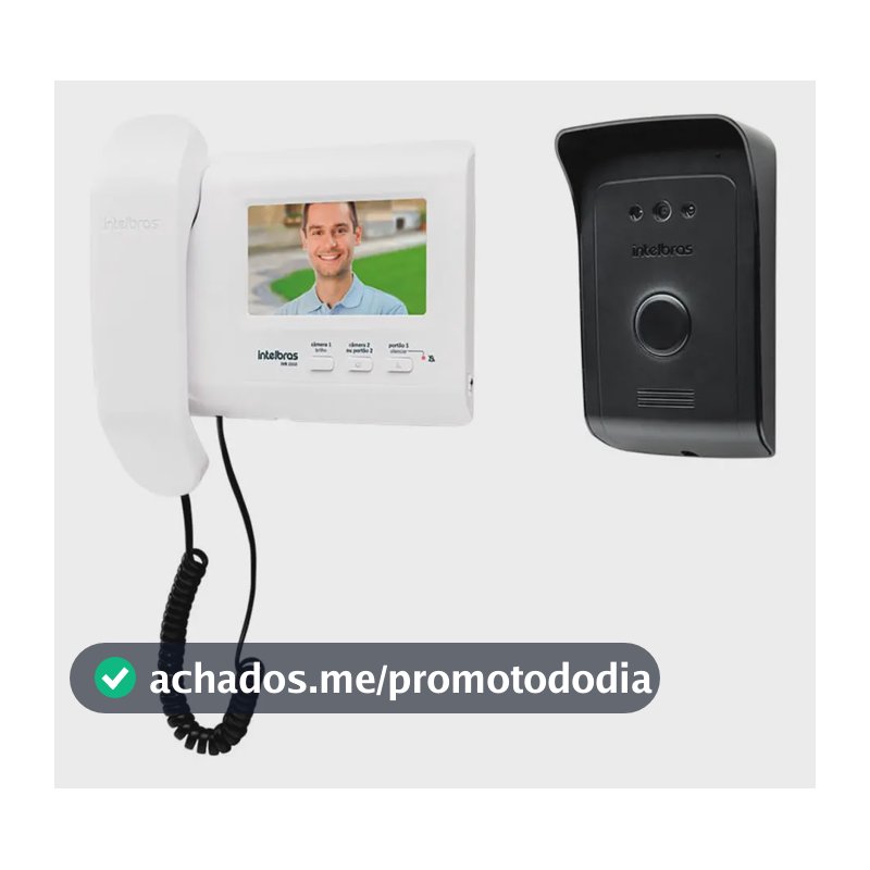 Video Porteiro Ivr 1010 Branco E Preto Intelbras 110V/220V
