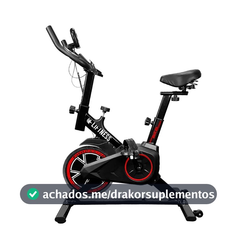Bicicleta Ergométrica Profissional Spinning X11 Em Aço Carbono Suporta Até 120kg - Liftness Preto