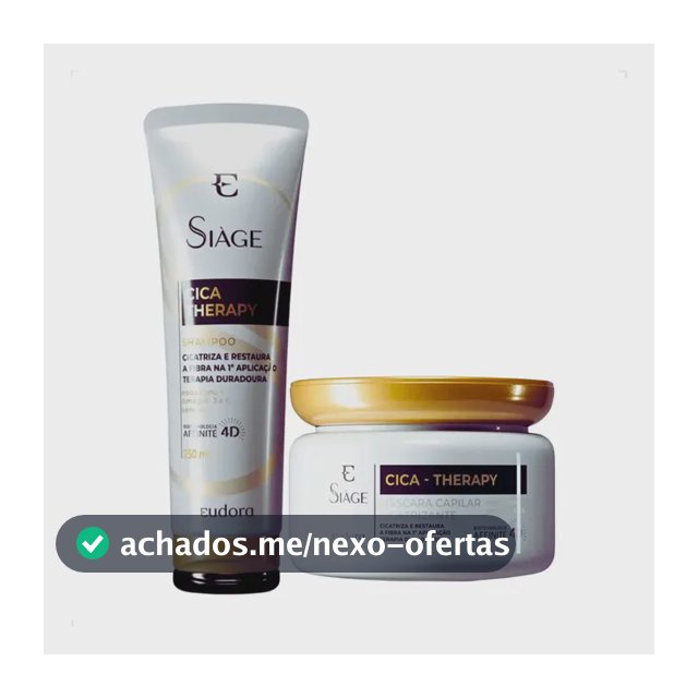 Kit Eudora Siage Cica-Therapy Shampoo 250ml + Máscara 250g