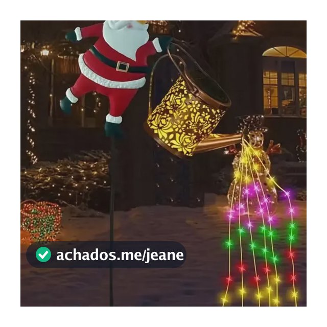 Lanterna Solar Led Papai Noel Decorativa Jardim /.` Colorful 5v