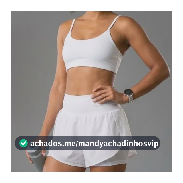 Conjunto Feminino Academia Top Short Duplo Cintura Alta