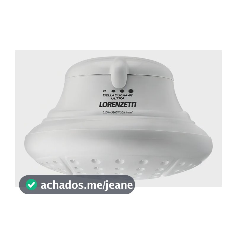 Chuveiro elétrico instantâneo Lorenzetti Bella Shower 4t 6400w Cor branca 6400 W Potência