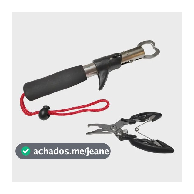 Kit Alicate De Contenção Pega Peixe + Alicate Multifuncional