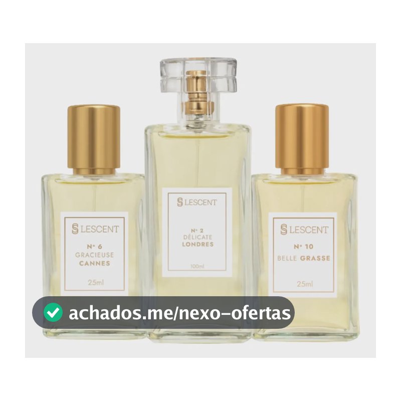 Kit Trio Essencial: N2 100ml + N6 + N10 + 25ml Lescent